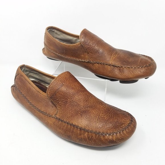Firetrap Shoes Brown Leather Driving 